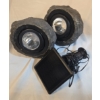 Image 2 : SOLAR LED SANDSTONE ROCK SPOTLIGH 2 PCS (USED, NO BOX)
