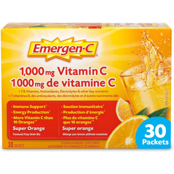 MERGEN-C® SUPER ORANGE (30 COUNT), 1000MG VITAMIN C -N, E: 1-2027