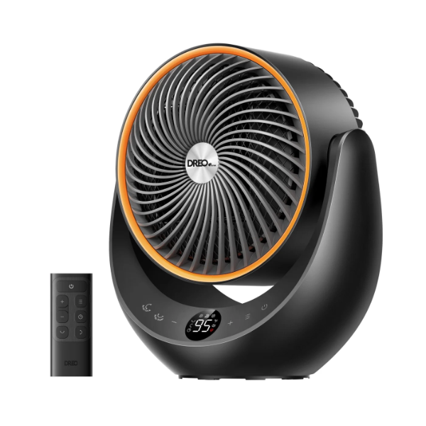 DREO PORTABLE OSCILLATING CERAMIC HEATER, 1500W (SLIGHTLY USED)