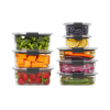 Image 1 : RUBBERMAID BRILLIANCE FOOD STORAGE SET, 16-PIECE