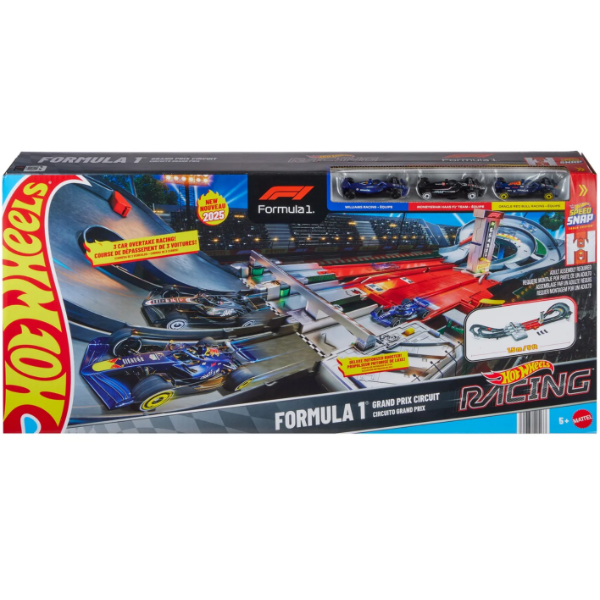 HOT WHEELS RACING FORMULA 1 GRAND PRIX SET PLAYSET (MISSING PARTS)
