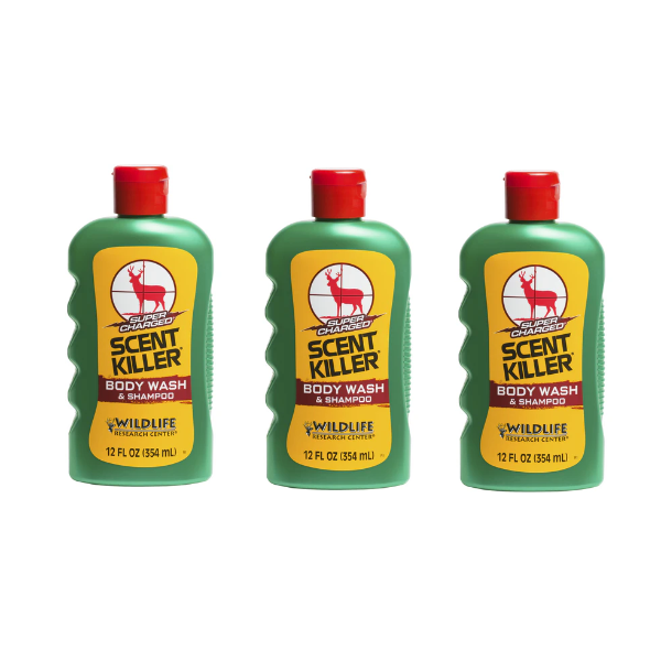 Super Charged® Scent Killer® Body Wash & Shampoo (3 Bottles)