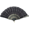 Image 1 : ELEGANT EMBROIDERED FLOWER PEACOCK PATTERN SEQUIN FABRIC FOLDING HANDHELD HAND FAN