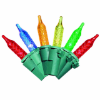 Image 1 : HOLIDAY TIME 100-COUNT MULTICOLOR LED M5 CHRISTMAS LIGHTS, WITH GREEN WIRE, 21' (NEW)