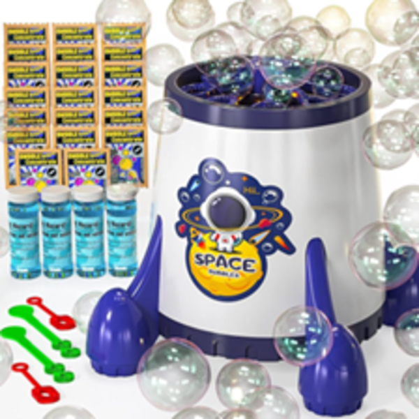 TEMI BUBBLE MACHINE AUTOMATIC BUBBLES PER MINUTE MANY BUBBLES FOR KIDS TODDLERS