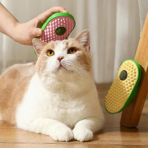 CAT SELF-HELP HAIR BRUSHING TOOL. CAT SELF-PLAY SELF-ENJOYMENT LOOSE HAIR COMB.