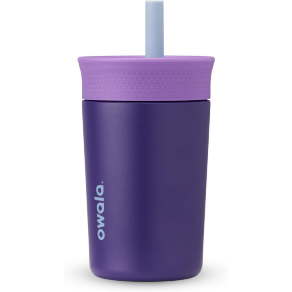 OWALA KIDS TUMBLER 12 OZ PURPLE, THERMOFLASK DOUBLE-WALL VACUUM INSULATED BOTTLE 25 OZ