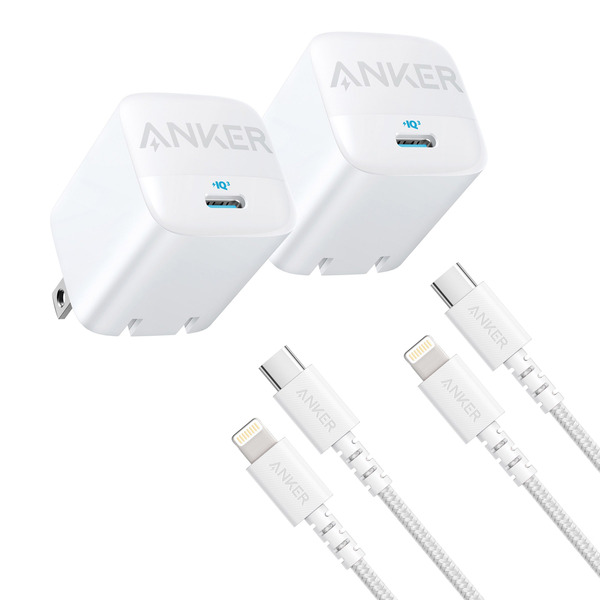 ANKER 30W CHARGER WITH USB-C TO LIGHTNING CABLE (NEW)