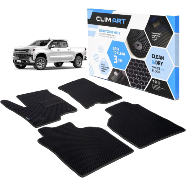 CLIM ART ALL-WEATHER CAR FLOOR MATS COMPATIBLE WITH CHEVROLET -N