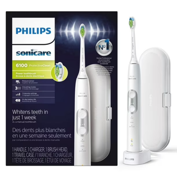 PHILIPS SONICARE PROTECTIVECLEAN 6100 RECHARGEABLE ELECTRIC TOOTHBRUSH