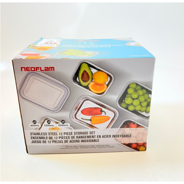 NEOFLAM FOOD STORAGE 12 PIECES -N