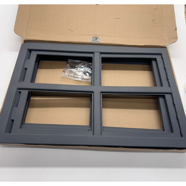 BLACK TILTABLE SQUARE STEEL WINDOW -N