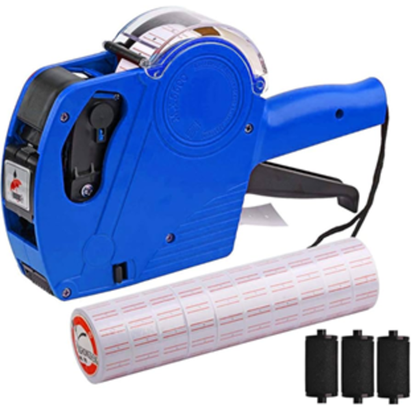 MX-5500 8 DIGITS PRICE TAG GUN WITH 5000 STICKER LABELS AND 3 INK REFILL