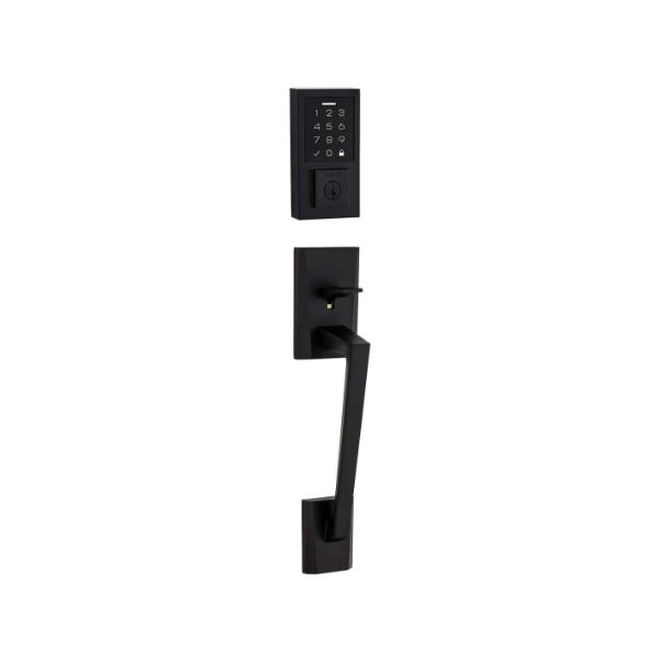 WEISER SMARTCODE MATTE BLACK KEYLESS ENTRY DOOR LOCK