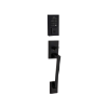 Image 1 : WEISER SMARTCODE MATTE BLACK KEYLESS ENTRY DOOR LOCK -SUMP, TOUCH PAD MISSING