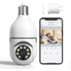 Image 1 : LIGHT BULB SECURITY CAMERAS WIRELESS INDOOR 355 DEGREE PAN/TILT 3MP CAMERA SURVEILLANCE WITH MOTION 