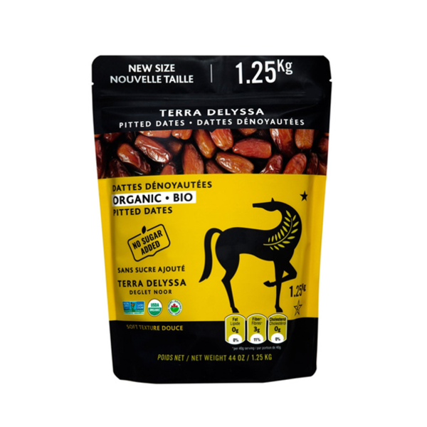 Terra Delyssa Organic Deglet Noor Pitted Dates. BB: 10/2026 
