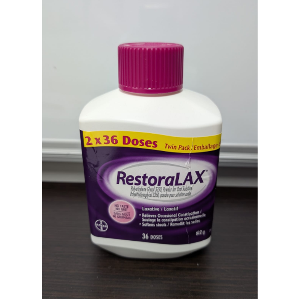 RESTORALAX LAXATIVE 36 DOSES -N, E: 2027