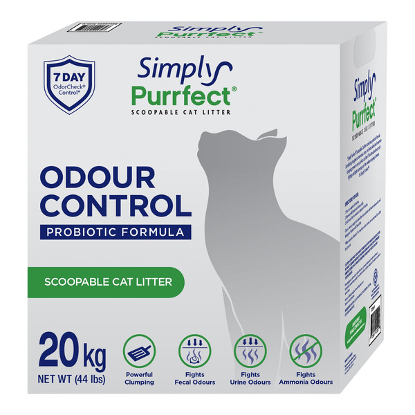 SIMPLY PURRFECT ODOR CONTROL CAT LITTER 20KG -SU