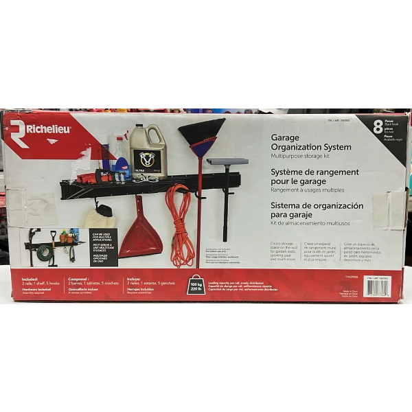 RICHELIEU GARAGE ORGANIZATION 8 PIECES -U