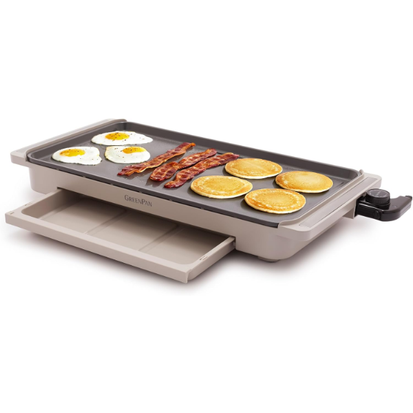 GREENPAN - ADVANCED 10.5" X 20" ELECTRIC GRIDDLE WITH WARMING DRAWER (USED)