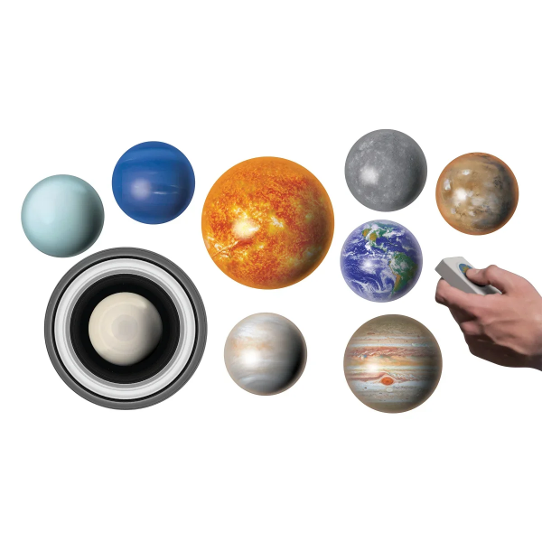 SMITHSONIAN 3-D LED SOLAR SYSTEM INTERACTIVE LIGHT-UP SPACE LEARNING SET (NEW)
