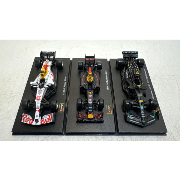 1:43 FORMULA RACING DIE CAST 3-PACK (SLIGHTLY USED, NO BOX)