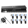 Image 1 : KVM SWITCH HDMI 8 PORT, MT-VIKI 4K@30HZ USB HDMI KVM SWITCH 8 IN 1 OUT W/KVM CABLES -N