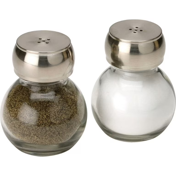 OLDE THOMPSON ORBIT SALT & PEPPER SHAKER SET