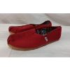 Image 2 : TOMS MEN'S ALPARGATA CANVAS RED ANKLE-HIGH FLAT SHOE 7.5 M (NEW)