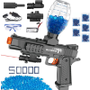 Image 1 : GEL BALL BLASTER SPLATTER BALL BLASTER TOY WITH 50000 WATER BEADS & GOGGLES