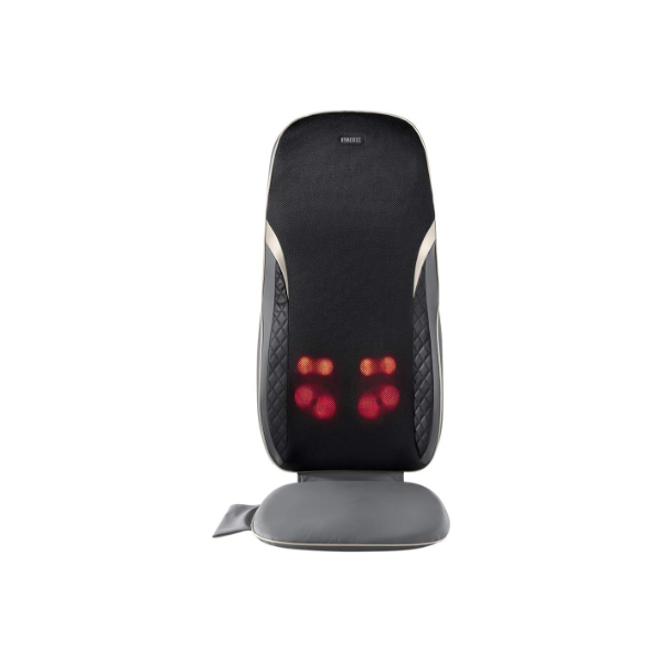 HOMEDICS, SHIATSU XL MASSAGE CUSHION WITH SOOTHING HEAT 2 BACK MASSAGE STYLES, 4 MASSAGE NODES