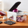 Image 1 : MIU VEGETABLE CHOPPER WITH 2 INTERCHANGEABLE DICER BLADES – MANUAL FOOD DICER & SLICER FOR FRUITS