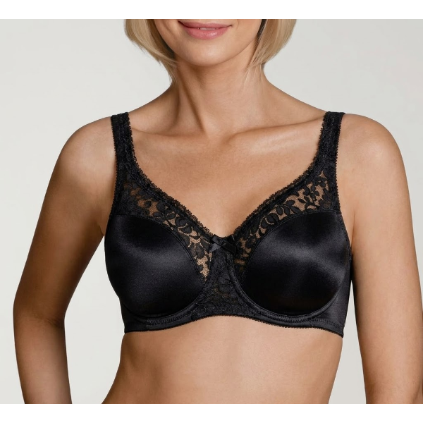 Warner's Firm Support Underwire Bra 46D - Black