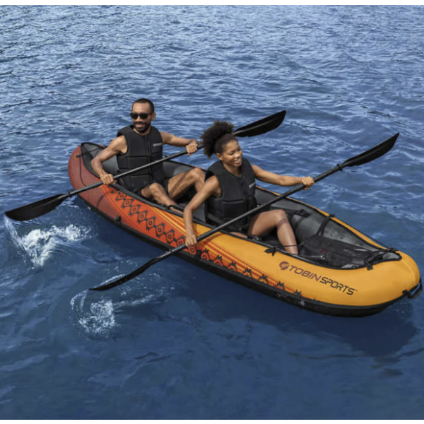 Tobin Sports Wavebreak Inflatable 2-Person Kayak. 