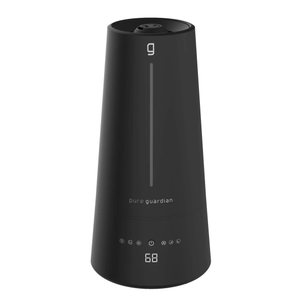 PUREGUARDIAN WARM AND COOL MIST ULTRASONIC HUMIDISTAT HUMIDIFIER (SLIGHTLY USED)