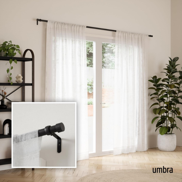 UMBRA CURTAIN ROD FOR WINDOW -SU