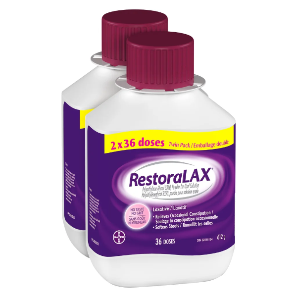 BAYER RESTORALAX LAXATIVE 36 DOSES 612G 1 PIECES