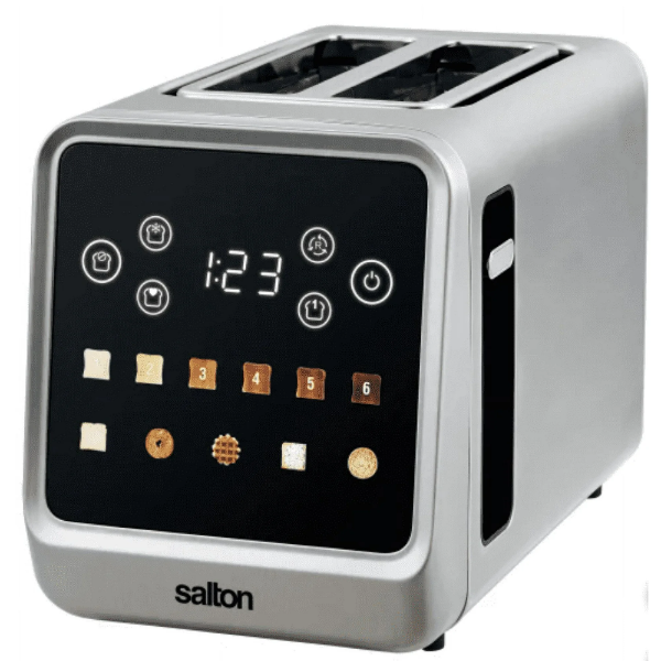 SALTON 2 SLICE TOUCH SCREEN TOASTER (SLIGHTLY USED)
