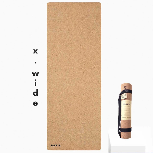 X-WIDE ESSENTIAL CORK YOGA MAT 70X25 (USED)