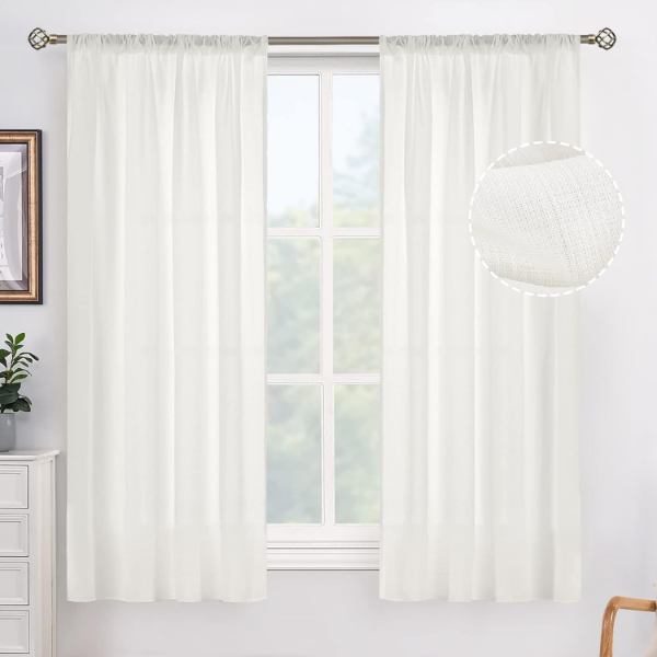 BGMENT SEMI SHEER CURTAINS 54 INCH