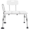 Image 1 : SHOWER CHAIR TRANSFER BENCH, SHOWER SEAT HEIGHT ADJUSTABLE BATHTUB WITH ARMS AND BACKS AND NON-SLIP 