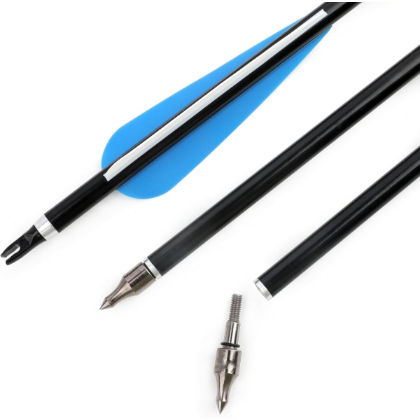 
12PCS 20INCH CARBON CROSSBOW ARROWS BLUE (NEW)