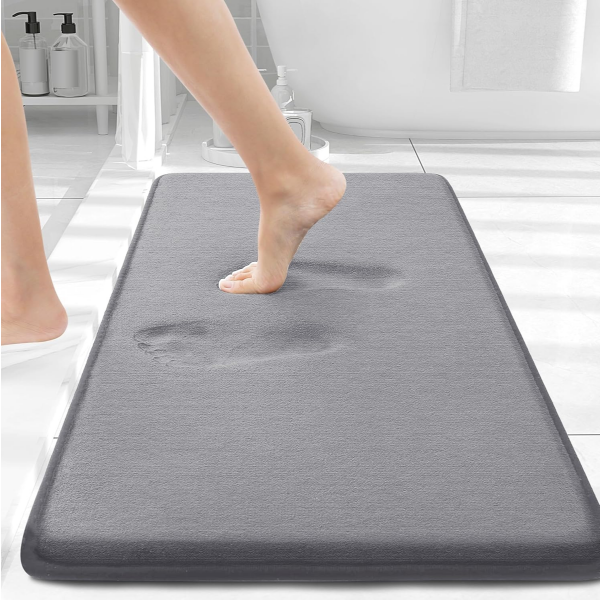 MEMORY FOAM BATH MAT 30X20, EXTRA SOFT AND ABSORBENT BATHROOM MATS