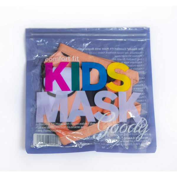 GOODY KIDS ADJUSTABLE FIT MASK WITH REPLACEABLE FILTER PINK (NEW)