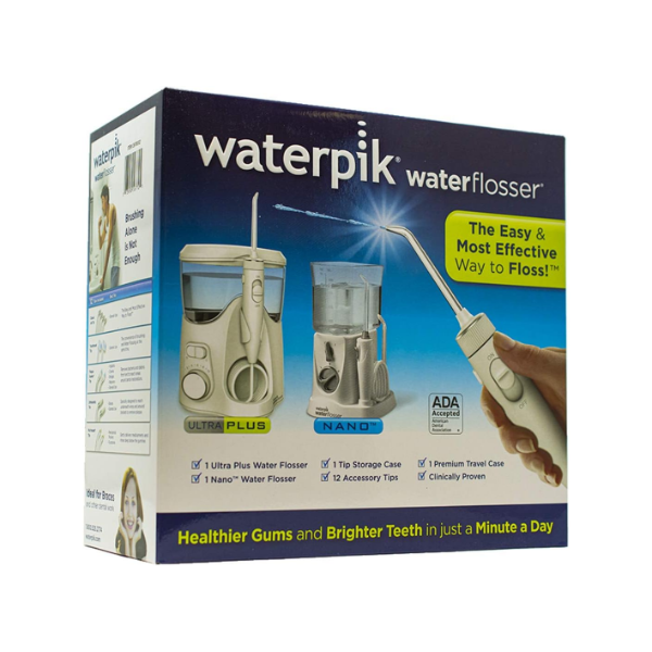 WATERPIK ULTRA PLUS WATER FLOSSER NANO FLOSSER DELUXE TRAVELER CASE TIP STORAGE CASE (SLIGHTLY USED)