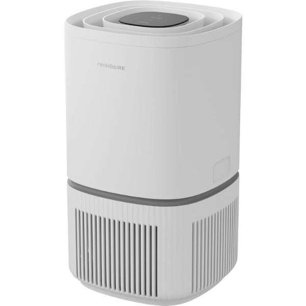 FRIGIDAIRE HEPA AIR PURIFIER, 850 SQUARE FEET OF COVERAGE, ULTRA QUIET, AIR QUALITY MONITORING