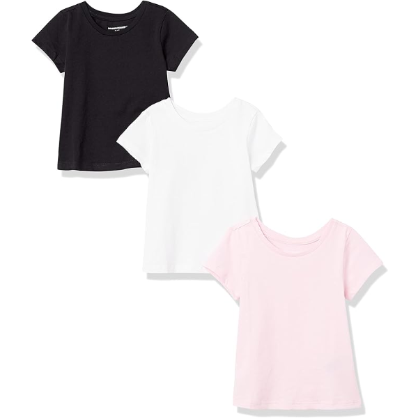 AMAZON ESSENTIALS GIRLS SHORT-SLEEVE T-SHIRTS