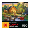 Image 1 : KODAK 550 PIECE JIGSAW PUZZLE - GUARDIANS OF THE LAKE BY HENRY PETERSEN