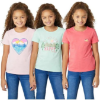 Image 1 : EDDIE BAUER YOUTH GIRLS 3-PACK T-SHIRT SET - PINK, SIZE S 10/12 -N